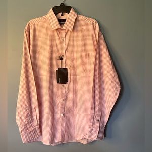 Urbana: Premium Egyptian Cotton Men’s Pink/White Long Sleeved Shirt!